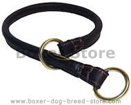 Get Rolled Leather Dog Collar/Choke Collar for Boxer