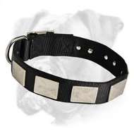 Handmade Nylon Boxer Collar with Massive Plates Handmade Nylon Boxer Collar with Massive Plates