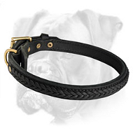 2 Ply Braided Leather Boxer Collar 2 Ply Braided Leather Boxer Collar