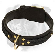 Gorgeous Braided Super Wide Leather Boxer Collar Gorgeous Braided Super Wide Leather Boxer Collar