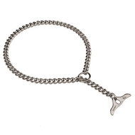 Choke Boxer Collar with Toggle Steel Chromium Plated - 1/9 inch (3 mm) Choke Boxer Collar with Toggle Steel Chromium Plated - 1/9 inch (3 mm)