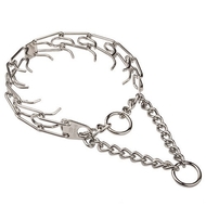 Boxer Pinch Collar of Chrome Plated Steel - 1/8 inch (3.25 mm) Boxer Pinch Collar of Chrome Plated Steel - 1/8 inch (3.25 mm)