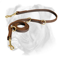 Multifunctional Leather Boxer Leash for Walking and Training Multifunctional Leather Boxer Leash for Walking and Training