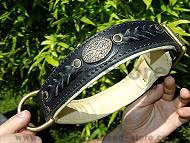 Royal Nappa Padded Hand Made Leather dog collar Royal Nappa Padded Hand Made Leather dog collar