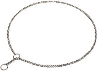 Chain Show Boxer Choke Collar of Chrome Plated Steel - 1/25 inch (1 mm) Chain Show Boxer Choke Collar of Chrome Plated Steel - 1/25 inch (1 mm)