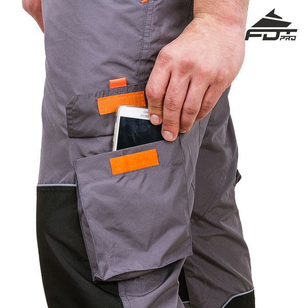 Professional Design Dog Trainer Pants with Handy Velcro Side Pocket