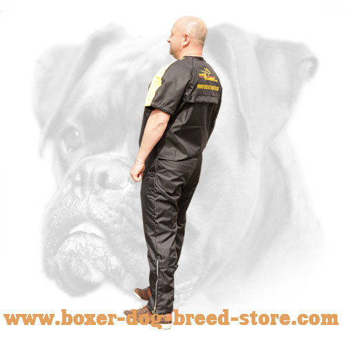 Non-restrictive nylon protection pants with jacket