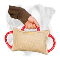Jute bite pad with three comfy handles for Boxer