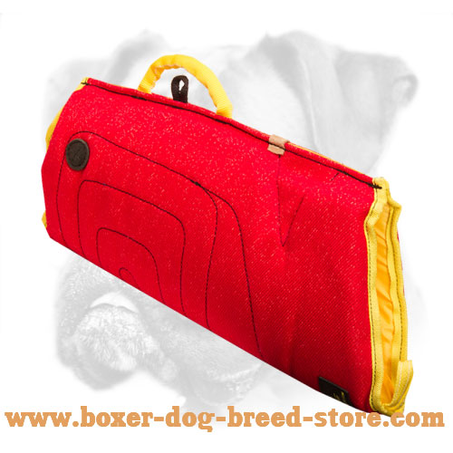 French Linen Bite Builder For Boxer Puppies and Young Dogs