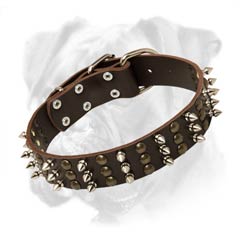 Soft and Gentle Leather Boxer Collar
