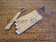 Pocket toy made of jute with handle