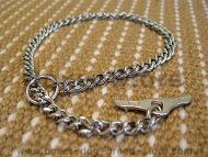 Choke dog collar with toggle steel chromium plated Choke dog collar with toggle steel chromium plated