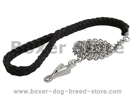 Handle Nylon Braided Leash Large Dogs like Boxer