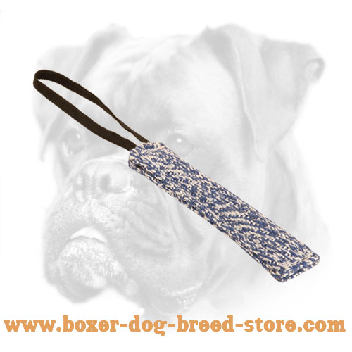 French Linen Boxer Bite Tug for Puppy Training