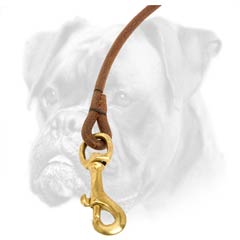 Reliable brass snap hook for Boxer lead