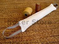 Dog bite tag ( dog bite tug ) made of leather