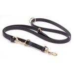 Multipurpose Black Biothane Boxer Leash for over 7 Different Activities