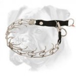 Stainless Steel Boxer Pinch Prong Collar with Click Lock Buckle - 1/8 inch (3.2 mm)
