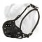 Durable Leather Boxer Muzzle for Agitation/Attack Training