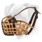 Leather Basket Dog Muzzle for Boxer