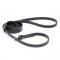 Black Biothane Boxer Leash and Collar Combo