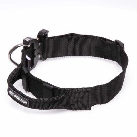 Comfy Black Nylon Boxer Collar with Handle