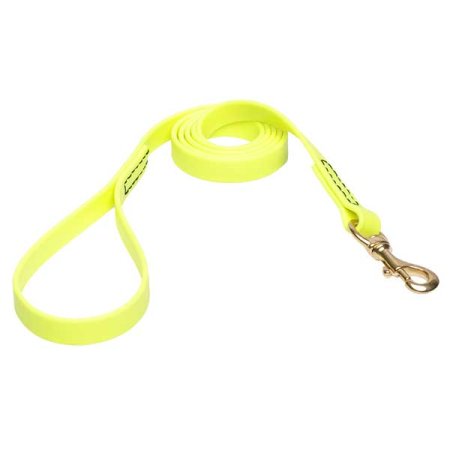 Yellow Waterproof Boxer Leash Made of Biothane