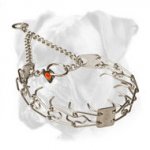 Pinch Prong Collar of Stainless Steel for Boxer Training - 1/8 inch (3.25 mm)