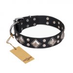 "Smart Geometry" FDT Artisan Studded Leather Boxer Collar