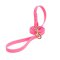 Pink Waterproof Boxer Leash Made of Biothane