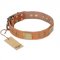 "The Middle Ages" FDT Artisan Handcrafted Tan Leather Boxer Collar