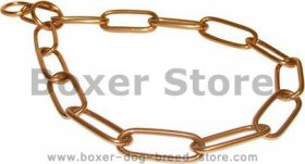 Boxer Curogan Chain Fur Saver Collar - 1/6 inch (4.0 mm)