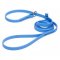 Solid Blue Biothane Boxer Leash and Collar Combo