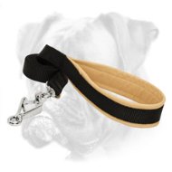 Boxer Nylon Leash with Nappa Padded Handle
