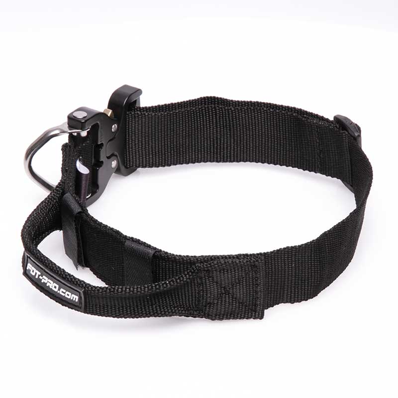 Comfy Black Nylon Boxer Collar with Handle