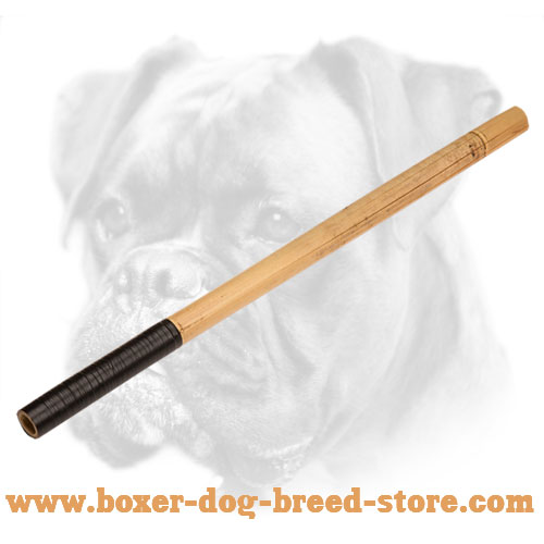 Training Dog Bamboo Stick with Covered Handle Grip