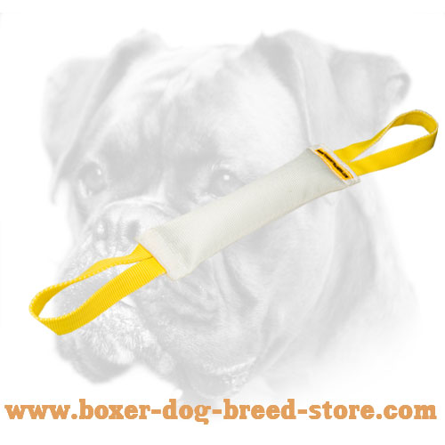 Fire Hose Dog Bite Tug With Handles