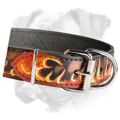 Handmade leather collar