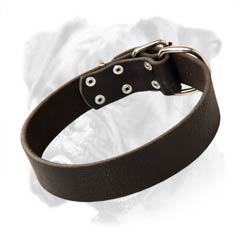 100% natural leather collar for best comfort of your Boxer