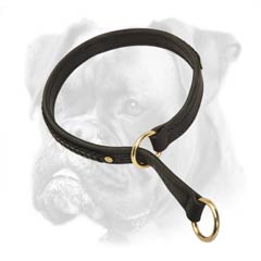 Super comfortable leather choke collar