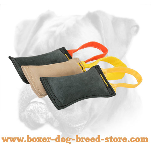 Excellent Leather Dog Bite Tug with 1 Handle