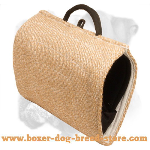 "Two-Fisted" Jute Bite Builder for Dog Bite Grip Training