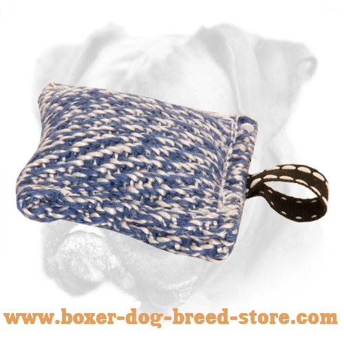 Boxer French Linen Pocket-Size Bite Tug with Small Loop