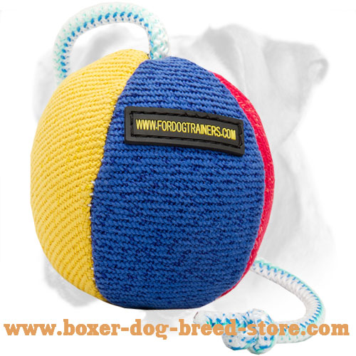 Premium Quality French Linen Ball for Boxer Breed
