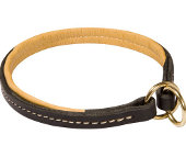 Neatly Stitched Leather Choke Collar for Boxer Breed
