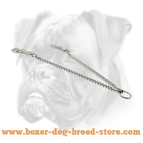 Chain 2 Dog Couplets for Boxer Dog Leashes