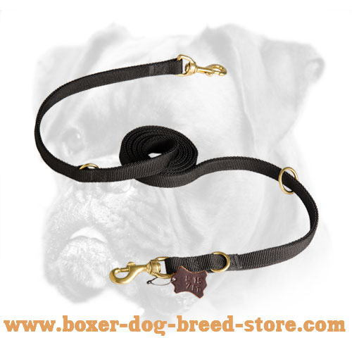 Boxer Police Nylon Lead for Tracking - Click Image to Close