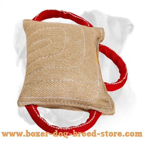 Dog Bite Pad Made of Jute with 3 handles