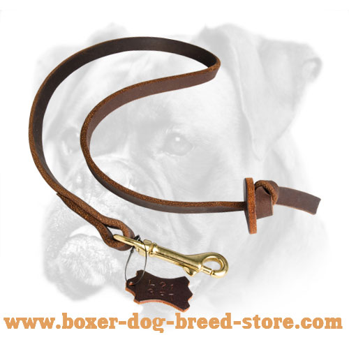 Professional Pocket Leather Boxer Leash
