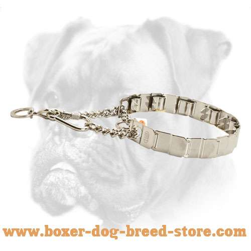 Innovative Boxer Neck Tech Prong Collar for Behavior Correction - 19 inch (48 cm) in length